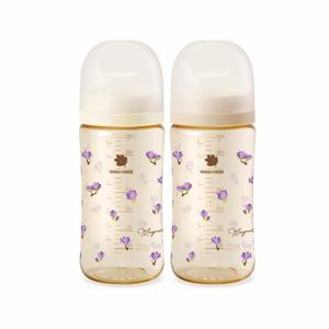 [보리보리/그린핑거]그린핑거 베베그로우 PPSU 목련 젖병 트윈팩 280ml(노꼭지)