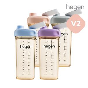 헤겐 V2 드링킹보틀 물병 PPSU 330ml 1P(컬러택)