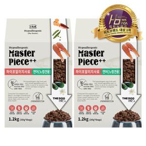 [더독]명작 하이퍼 알러지 연어 노령견용 1.2kg 2개