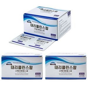 ★적립금사용가능★[무료배송] 태리 일회용 알콜솜 태리클린스왑 300매 (에탄올)소독솜 의약외품 스마트폰 CP