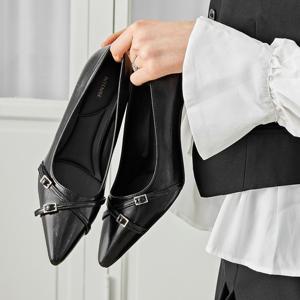 ★단독특가★ [엘칸토] 정상가159,000원 여성 스트랩 펌프스 7cm LCWD32I439