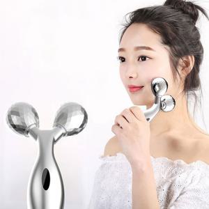 얼굴마사지기구 페이스 롤러 리프팅 기계 브이라인 이중 사각 턱 붓기 윤곽 처짐 실버 H205