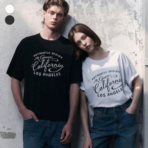갤러리아_GUESS Jeans S/S [공용] 빈티지 모노그래픽 반팔T