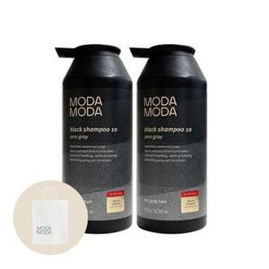 모다모다 제로 그레이 블랙 샴푸 10 300g 시즌3 2개 (쇼핑백+칫솔 증정) (A