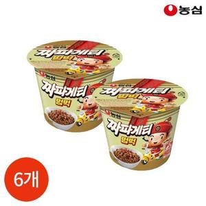갤러리아_농심 짜파게티 범벅 컵라면 70g x 6개