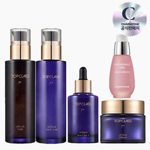 참존 탑클래스 탄력 5종세트(스킨+에멀전+앰플+크림+안티링클오일)+쇼핑백