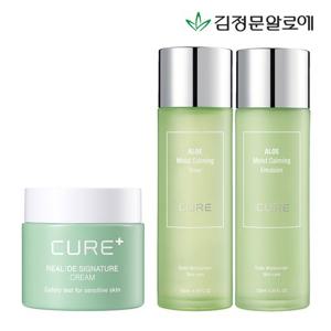 [김정문알로에] 큐어 카밍 토너+에멀젼+시그니처 크림