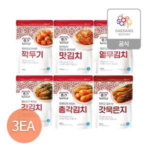 종가 별미 파우치김치 6종 3개 골라담기