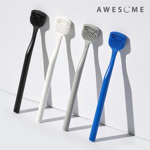 어썸 분리세척 3중 스크레퍼 TPU 혀클리너 4 Color 1SET ( 4개 )