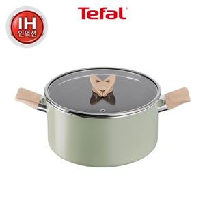 [테팔] 인덕션 티타늄 블라썸 민트 냄비 양수 24cm