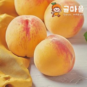 귤마을 황도 털복숭아 4kg 대과 (8-14과)