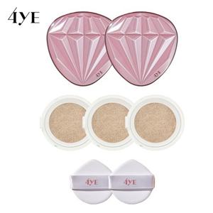 [총 5구성] 포예 다이아몬드 광채 쿠션 (본품 2+리필 3)/ 77시간 커버 지속+기미 면적 개선 효과