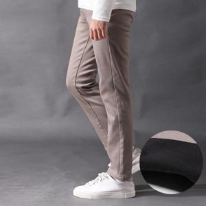 [후앙스]베이직 기모 본딩 일자 스판 면 팬츠 PWCP9140