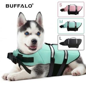 [버팔로구명조끼]BUFFALO 애견 구명조끼 S,M,L 1P 강아지 부력보조복 애견풀장 수영복