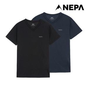 네파 공용 데일리팩 브이넥 티셔츠(2PACK) 7LG5362