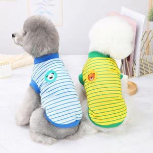 여름강아지옷 강아지 깜찍 스트라이프 나시 1P 애견 여름 티셔츠