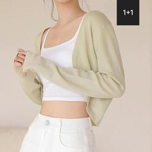[카라][1+1] KARRA 라이트볼레로가디건_A5M0011_SET