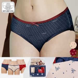 샘방지코팅 면스판 그랑조이 위생팬티/생리팬티 3종