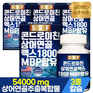 순수식품 상어연골 콘드로이친 1800 맥스 4박스 x 60정 MBP함유 비타민D 마그네슘