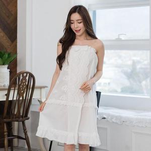 CA30058-14 여성 바캉스 랩 로브 가운 골프 순면 샤워가운 아이보리