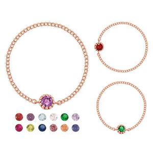 [NeeGee] 14K PINK GOLD 탄생석color 체인반지