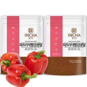 [인차]국내산 파프리카(빨강) 분말 가루 400g (200gX2팩)