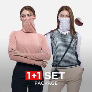 [이지바이]이지바이 1+1 올커버 여성 냉감 마스크넥 긴팔 티셔츠(W5OPST38)