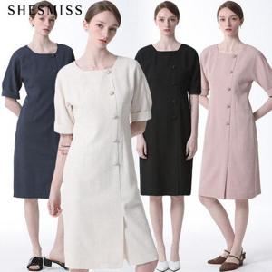 [쉬즈미스][쉬즈미스(SHESMISS)] 이크 버튼다운 원피스 (택가격 368000원)