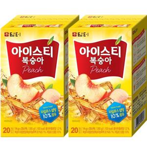 담터 복숭아 아이스티  20T x 2개