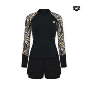 아레나 HC02 아레나 여성 레저 집업 래쉬가드 세트 A4BL1PS13(BLK)