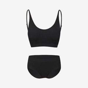 [세컨스킨]심리스 웨이브 패턴 캐미 브라팬티 세트_FU3100_FU3101
