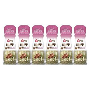 [CJ]백설 허브솔트 와인&버터 40g x6개