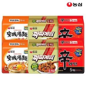 갤러리아_농심 봉지라면 혼합 30봉(신라면10봉+짜파게티10봉+안성탕면10