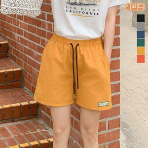 이삐다 여름 여성 컬러스타일 나일론100% 경량 속건 4부 숏팬츠 반바지 6컬러 비치 수영 IBBD25317P