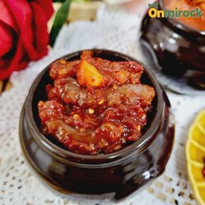 온미락 속초 저염식 송하식품 젓갈 낙지젓 500g 1통 속초중앙시장 통큰젓갈