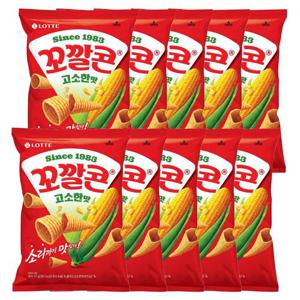[롯데제과] 꼬깔콘 고소한맛 67g X 10봉