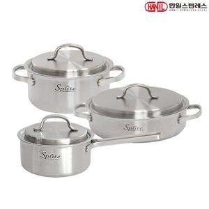 [BJ] 한일스텐레스 스플릿 IH인덕션 통5중 스텐304 냄비세트 3종A 편16편+양18+전24