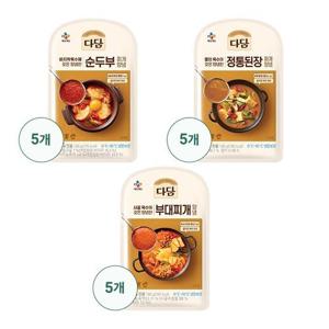 [CJ] 다담 찌개양념 베스트(순두부5/정통된장5/부대찌개5)