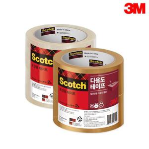 3M포장용테이프 48mmx50M 2롤입/박스테이프/3M테이프/다용도테이프/3615-2