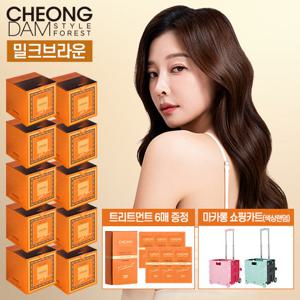 [쇼핑카트]청담스타일 포레스트 더 살롱 컬러 헤리티지 염색제(10박스+트리트먼트6개+쇼핑카트세트)