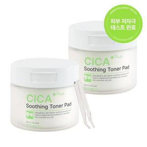 (1+1)푸드어홀릭 시카 플러스 수딩 토너패드 60매(180ml) /저자극 카밍 진정패드