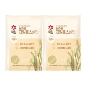 [CJ]백설 브라운자일로스설탕 2kg x2개