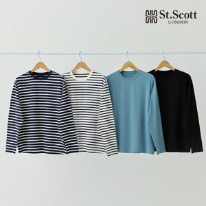 [St.Scott] 세인트 25SS 바이오워싱 스트라이프 티셔츠4종(남)