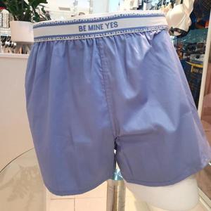 예스 DP02 남성 블루솔리드 면트렁크 팬티 남자 편한 속옷 사각 순면 아웃