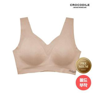 [크로커다일] 프리미엄나이론 큰컵 V넥/스트랩 런닝 브라 택 1