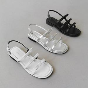 [엘칸토] 정상가159,000원 여성 리본 스트랩 플랫 샌들 2cm LCWW87I426
