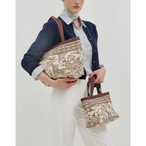 [헤지스ACC 여성]Toile de Jouy 브라운 에코 쇼퍼백_HIBA4F312W2