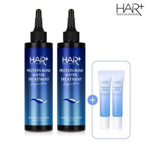 [헤어플러스] [2+2] 단백질 본드 워터 트리트먼트 시그니처 200ml 2개+단백질 앰플 15ml 2개