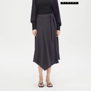 [시슬리]소피아 스트라이프 벨티드 훌 스커트 SASK45431