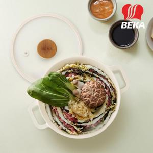 [베카] 블랑우드 세라믹 양수냄비 16cm+유리뚜껑